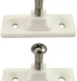 White nylon deck hinge