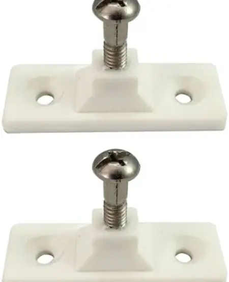 White nylon deck hinge