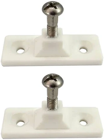 White nylon deck hinge