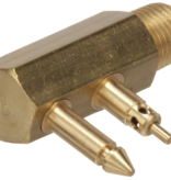 Seachoice Deluxe Fuel Connector For BRP/Evinrude/Johnson, Brass - Male Tank Fitting 1/4" NPT