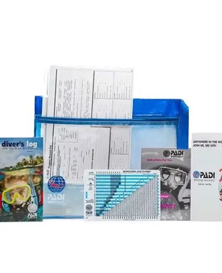 E-Learning - Open Water Diver Crew Pak - W-Table, log book Imperial