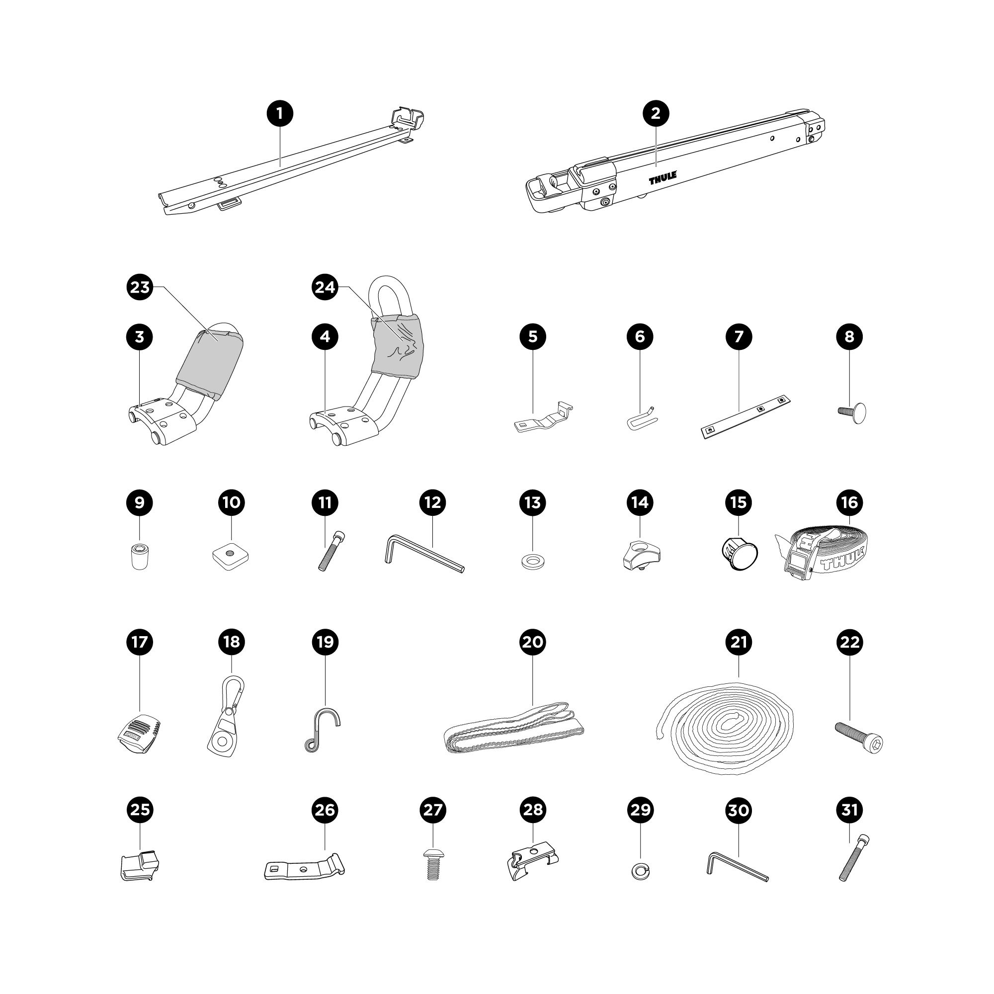Thule Thule Hullavator Replacement Parts