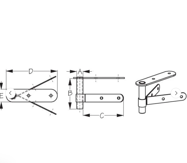 Rudder Gudgeon Bracket For Pinted Sterns