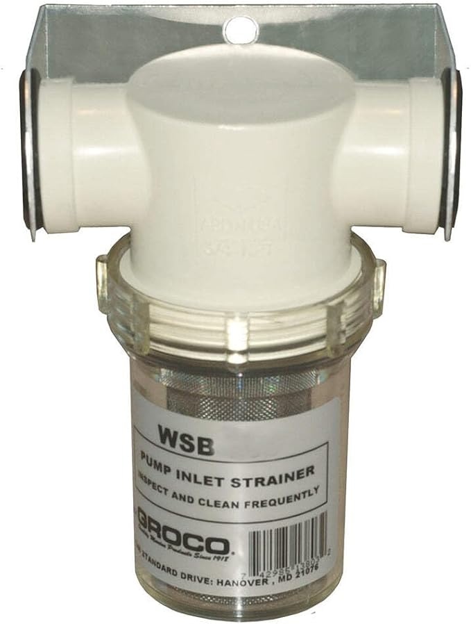 Land N Sea Groco Pump Inlet Strainer 1" W Bracket