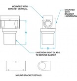 Land N Sea Groco Pump Inlet Strainer 1" W Bracket