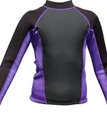 Child's Carver L/S Neoprene Top - Grape Juice - Size 4