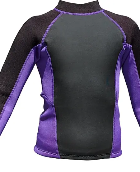 Child's Carver L/S Neoprene Top - Grape Juice - Size 4