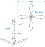 5.5 LB Folding Grapnel Anchor