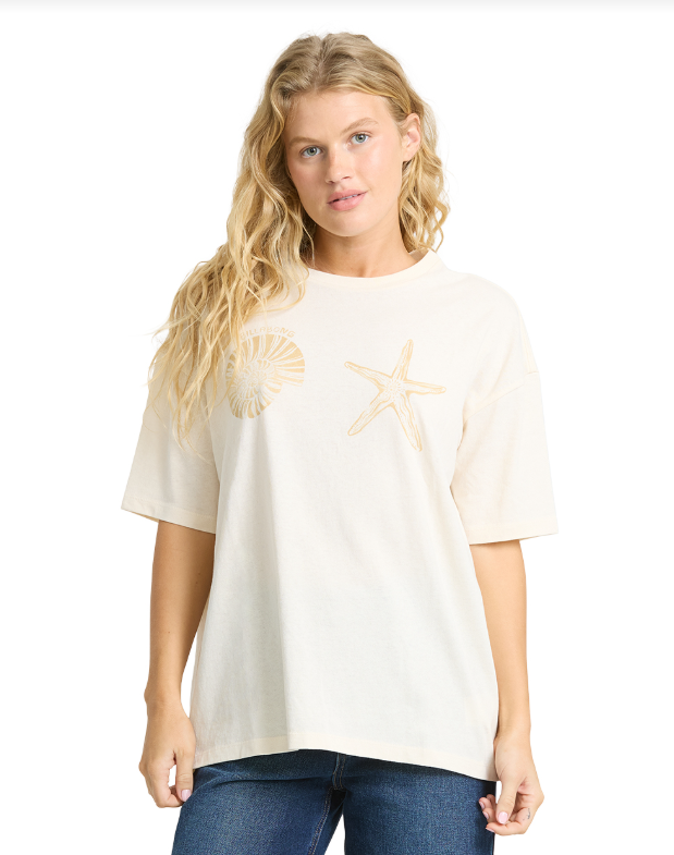 Billabong Women's In Front Of Me T-Shirt- Oversize