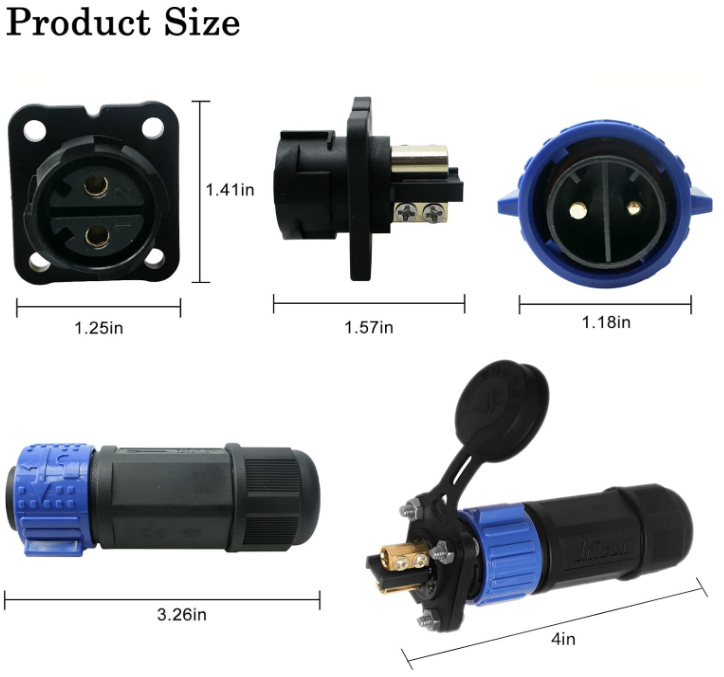 GaiRen GaiRen 60amp Trolling Motor Plug, Recipticle and Breaker