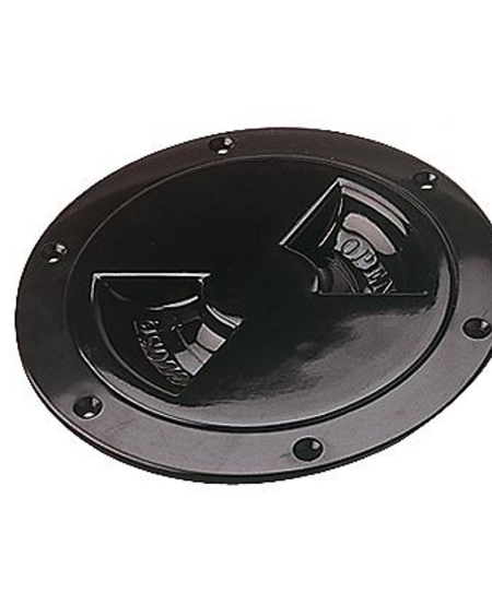 Sea-Dog Screw Out Deck Plate 4" Black