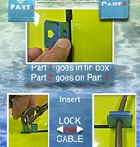 JLS SUP & Surf Board Fin Box Lock Plates