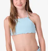 O'Neill Shorebreak Rib Ruffle Edge Hi Neck Set