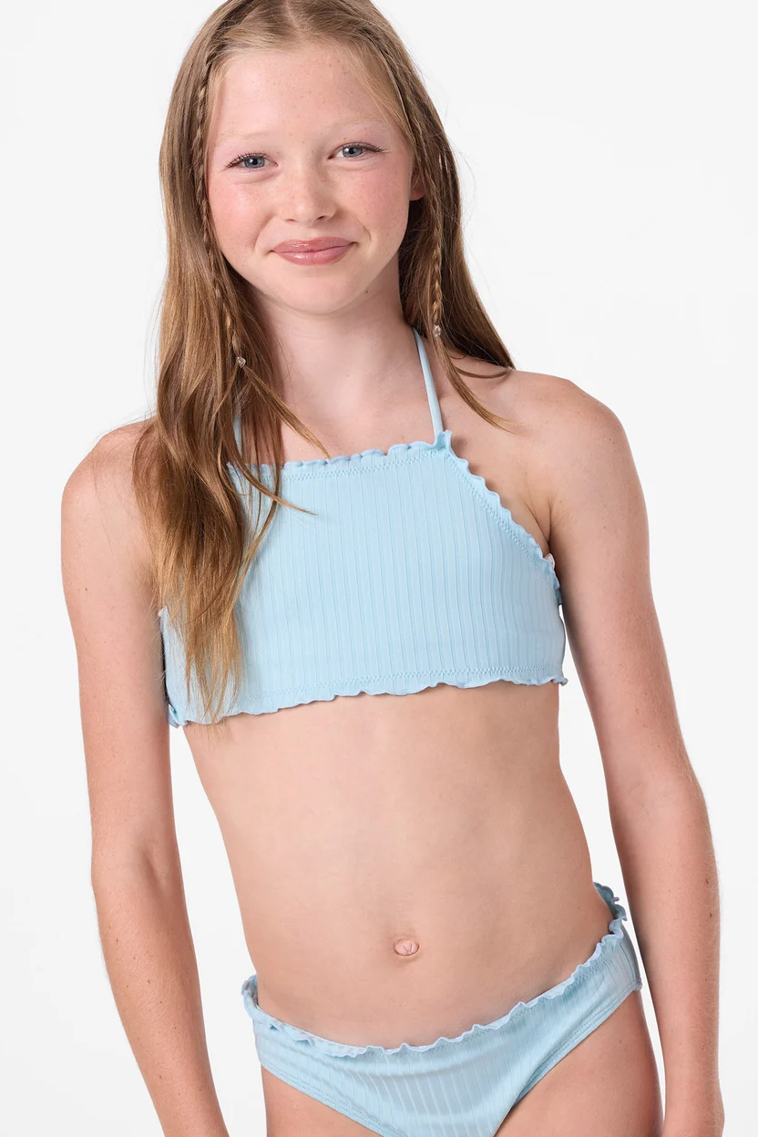 O'Neill Shorebreak Rib Ruffle Edge Hi Neck Set