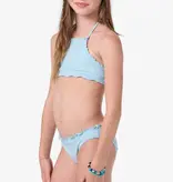 O'Neill Shorebreak Rib Ruffle Edge Hi Neck Set