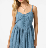 O'Neill Camden Embroidered Mini Dress
