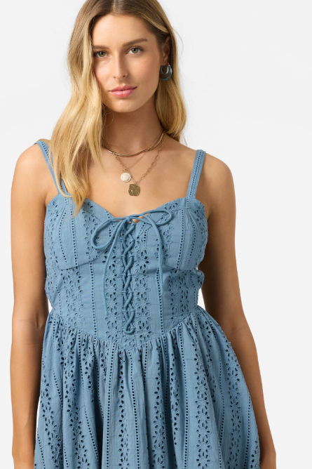 O'Neill Camden Embroidered Mini Dress
