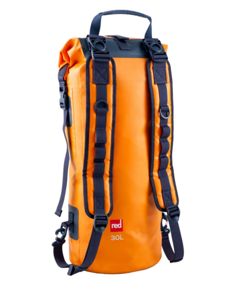 Red Paddly Roll Top Dry Backpack