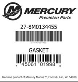 Mercury/Quicksilver Head Cover Gasket - Mercury 20HP EFi