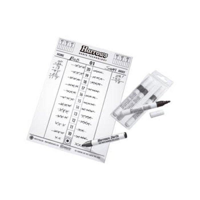 Harrows Darts Harrows Dry Erase Whiteboard