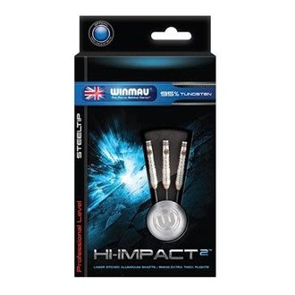 Winmau Dart Supplies Hi-Impact 2 95% Tungsten Dart Set 24g Ringed Grip Winmau Dart Supplies Hi-Impact 2 95% Tungsten Dart Set 24g Ringed Grip