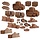 Terrain Crate Environment Miniatures Dungeon Debris 24 pcs