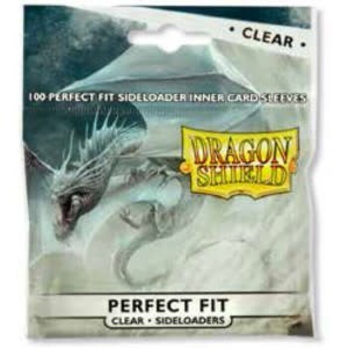 Arcane Tinmen Sleeves - 63x88mm - Dragon Shield - 100/pk - Perfect Fit - Clear (Sideloaders)