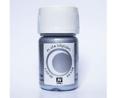 Vallejo Vallejo Alcohol Based Paint Liquid Silver 17mL