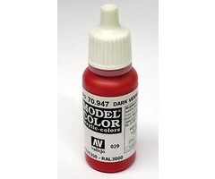 Vallejo Vallejo Model Color Acrylic Paint Dark Vermillion 17mL