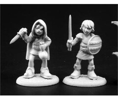 Reaper Miniatures Dark Heaven Legends: Townsfolk: Adventuring Kids II (2)