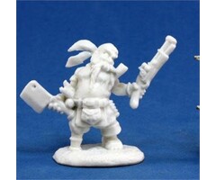 Reaper Miniatures Dark Heaven Bones: Gruff Grimecleaver, Dwarf