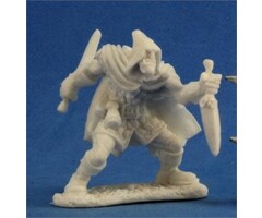 Reaper Miniatures Dark Heaven Bones: Rogan, Half-Orc Rogue