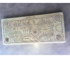 Unique Wood Products Harry Potter Marauder's Map Themed Cribbage Board