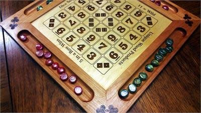 wooden sequence board game made in canmore ab canada
