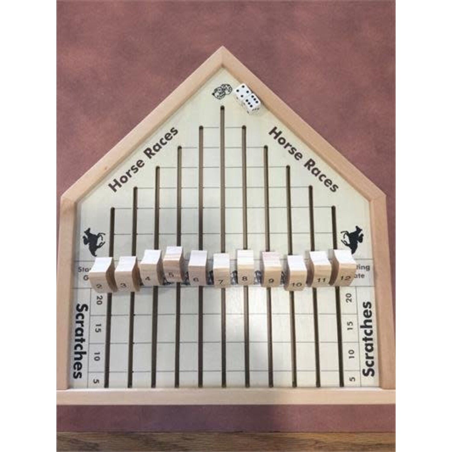 Wooden Horse Races Game - Boardgames.ca