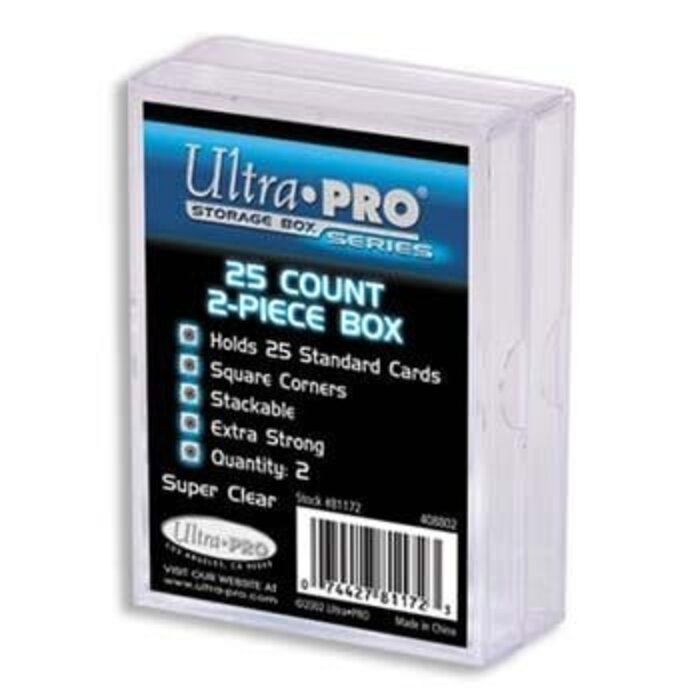 Ultra Pro Card Box 2 Piece - 25 Count (2pk)