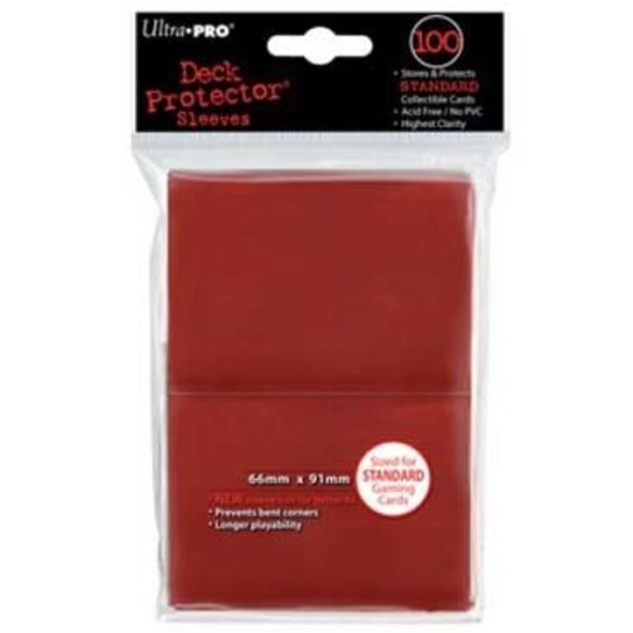 Ultra Pro Sleeves - 66x91mm - Ultra Pro - 100/pk - Matte - Red