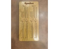 Unique Wood Products Wooden Spades Game Board
