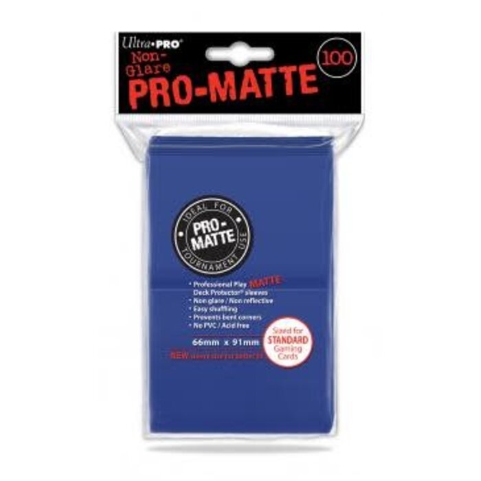 Ultra Pro Sleeves - 66x91mm - Ultra Pro - 100/pk - Matte - Blue