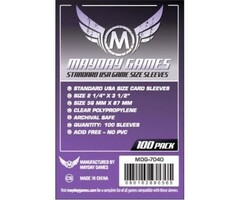 Mayday Games Sleeves - 56x87mm Mayday - 100/pk (Standard American)