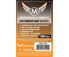 Mayday Games Sleeves - 57.5x89mm Mayday - 100/pk (American Chimera)