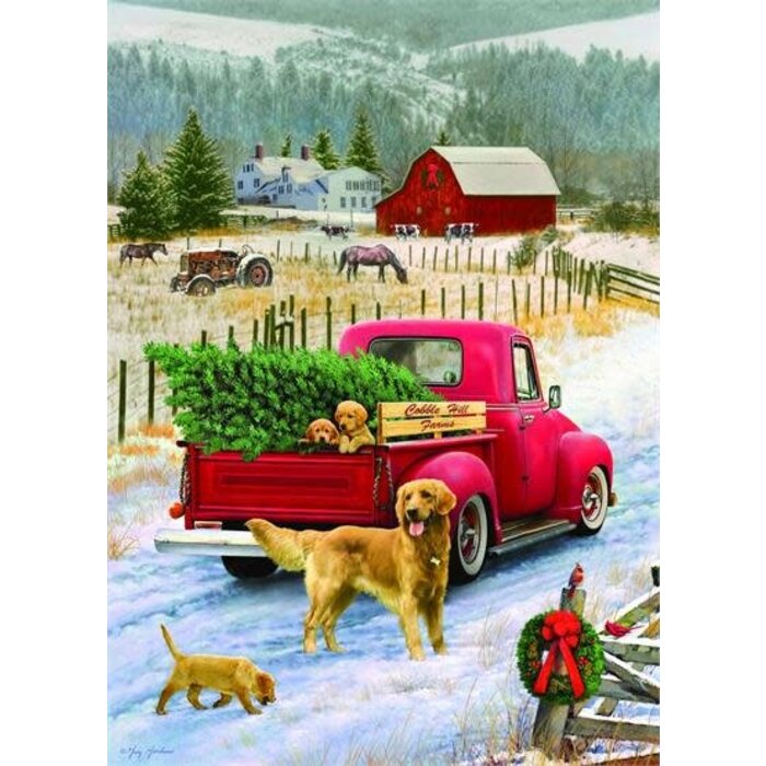 Cobble Hill Puzzles 1000 pcs - Christmas on the Farm