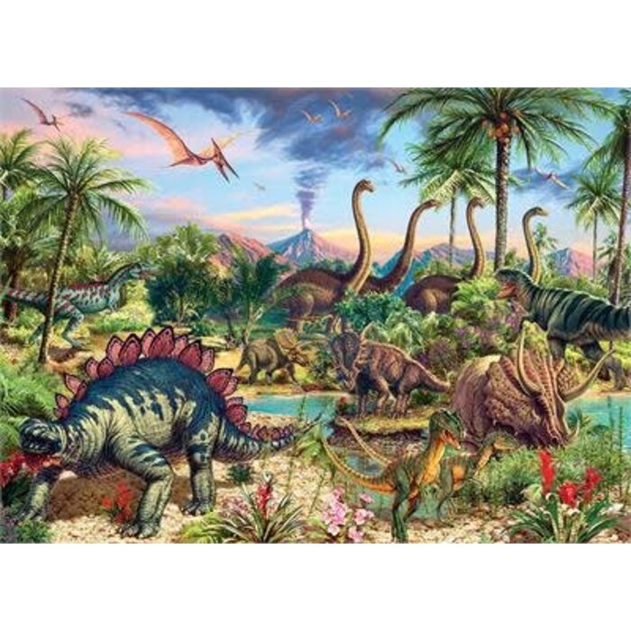Cobble Hill Puzzles 350 pcs - Prehistoric Party (Family Puzzle)