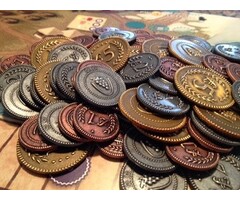 Stonemaier Games Viticulture/Tuscany: Metal Coins (Lira)
