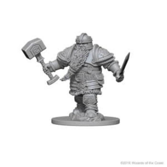Wizkids/NECA LLC Nolzur's Marvelous Miniatures: Dwarf Fighter Male