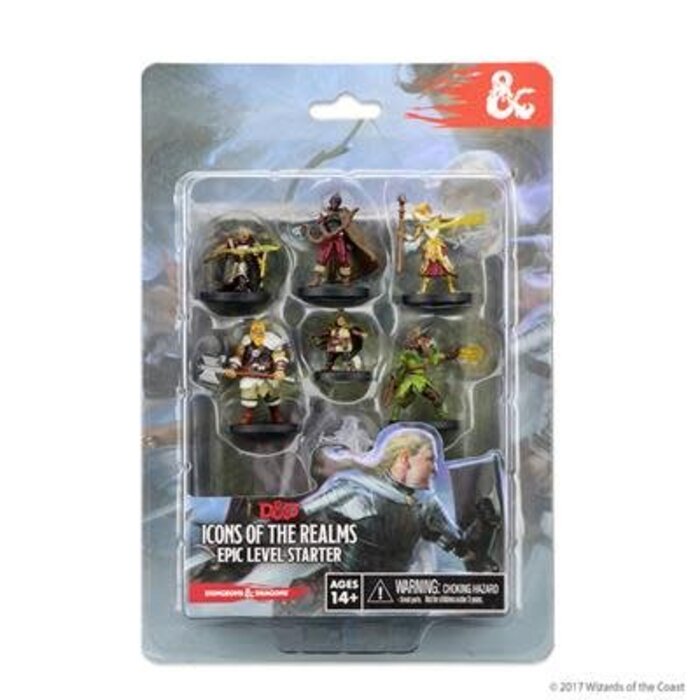 Wizkids/NECA LLC D&D Icons of the Realms: Epic Level Starter Set Premium Painted Miniature Pack