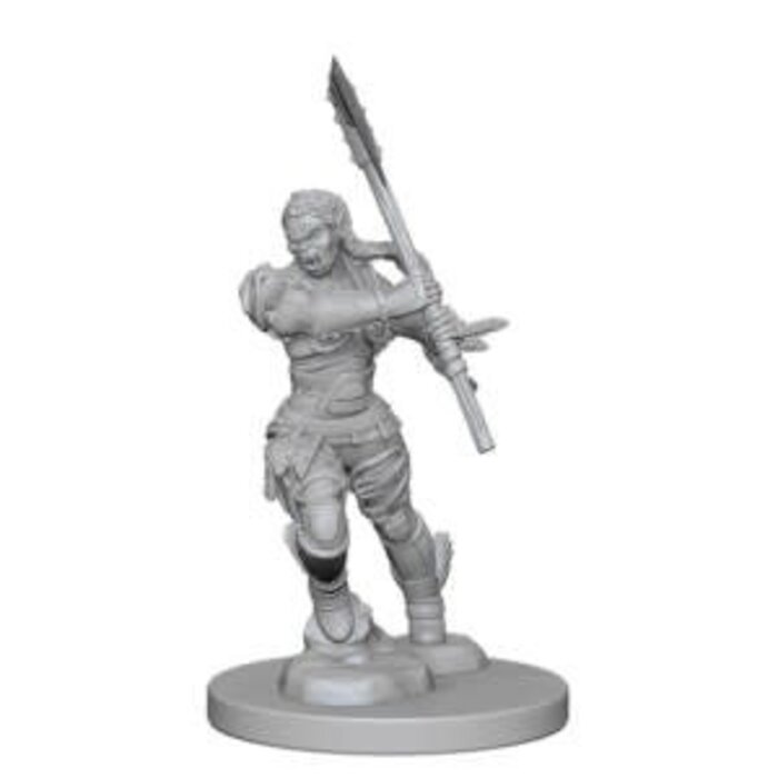Wizkids/NECA LLC Pathfinder Deep Cuts Miniatures: Half-Orc Barbarian Female