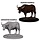 Pathfinder Deep Cuts Miniatures: Oxen