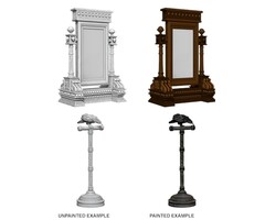 Wizkids/NECA LLC Pathfinder Deep Cuts Miniatures: Mirror & Bird on Stand