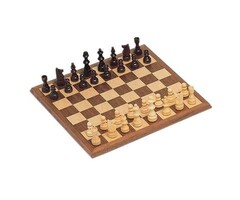 Wood Expressions Chess Set 12" - Walnut Board Staunton